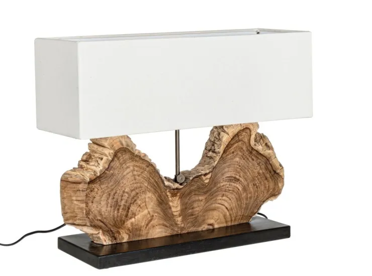 Lampade Da Tavolo>Bizzotto LAMPADA TAV. NAGA BIANCO H55