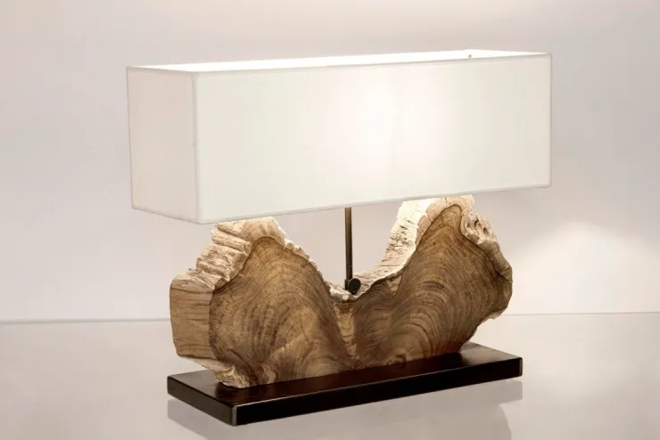 Lampade Da Tavolo>Bizzotto LAMPADA TAV. NAGA BIANCO H55