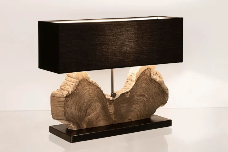Lampade Da Tavolo>Bizzotto LAMPADA TAV. NAGA NERO H55
