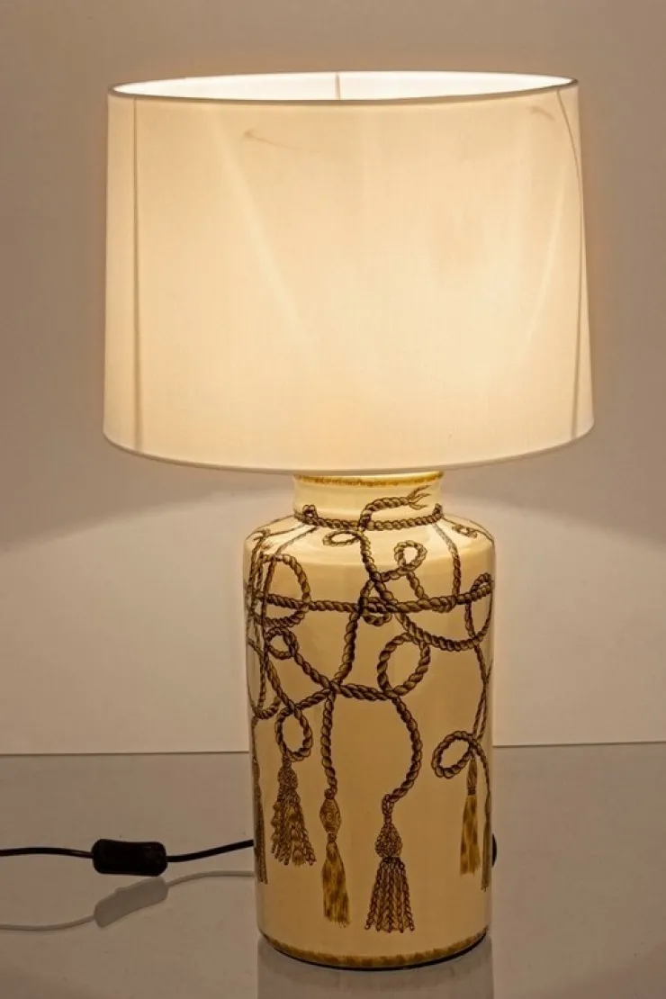 Lampade Da Tavolo>Bizzotto LAMPADA TAV. NAPPA PORC H63