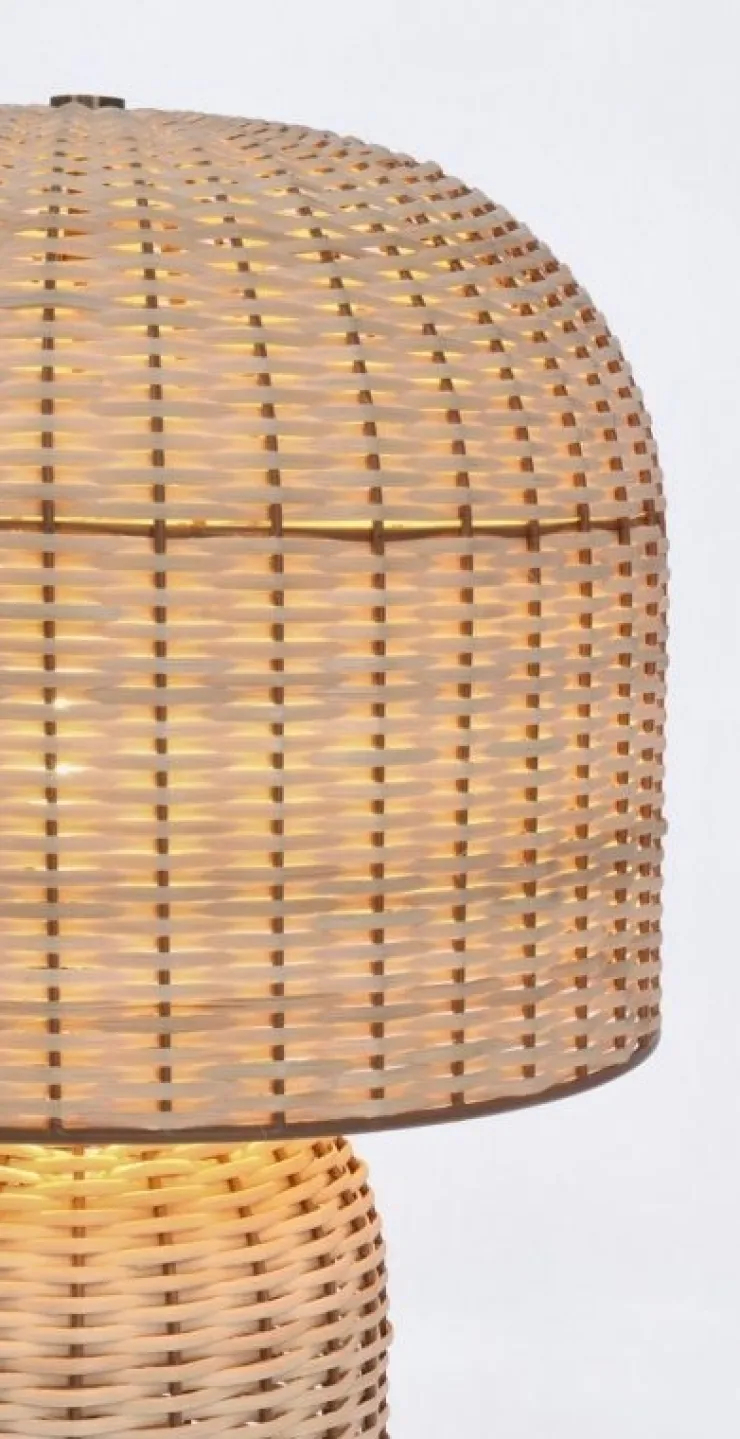 Lampade Da Tavolo>Bizzotto LAMPADA TAV. SIKKIM RATTAN H61