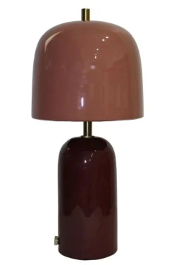 Lampade Da Tavolo>Bizzotto LAMPADA TAV. SILMU ARANCIO BORDEAUX H33