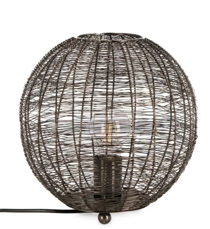Lampade Da Tavolo>Bizzotto LAMPADA TAVOLO INAY TONDO NERO D26