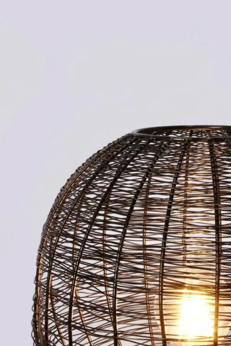 Lampade Da Tavolo>Bizzotto LAMPADA TAVOLO INAY TONDO NERO D26
