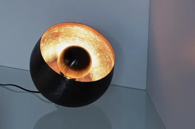 Lampade Da Tavolo>Bizzotto LAMPADA TAVOLO ISHAN NERO L
