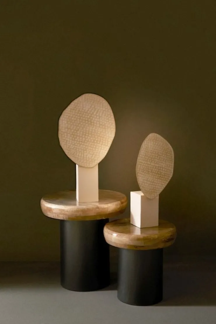 Lampade Da Tavolo>Bizzotto LAMPADA TAVOLO NEEV BEIGE H46