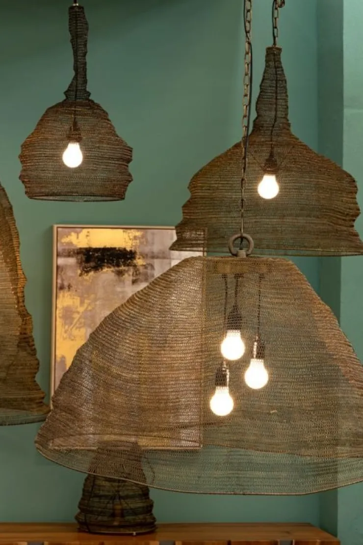 Lampadari>Bizzotto LAMPADARIO AMISH LOP BRASS