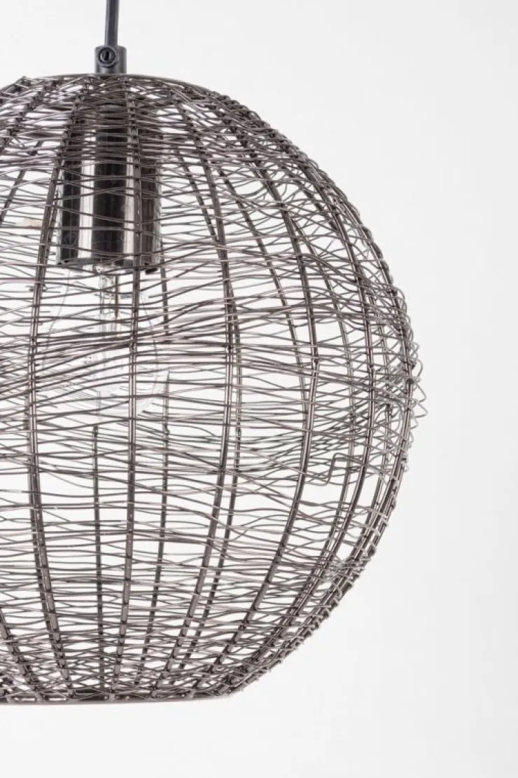 Lampadari>Bizzotto LAMPADARIO INAY TONDO NERO D25