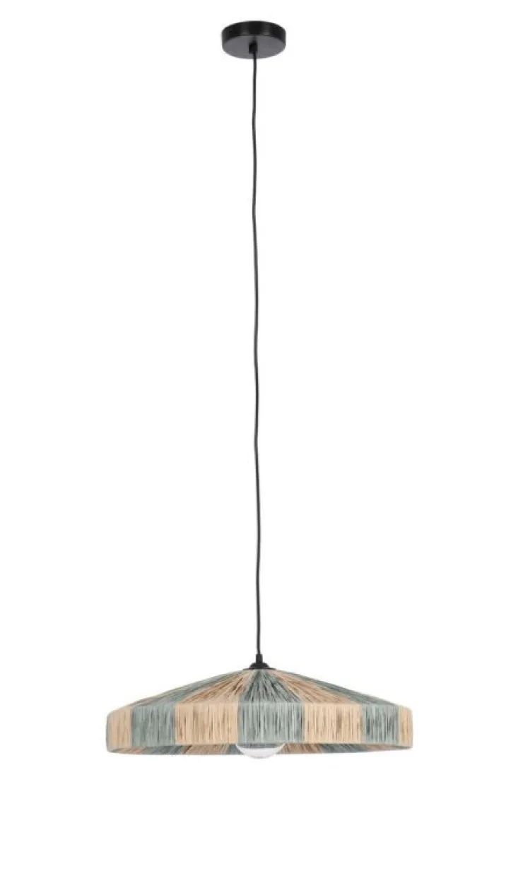 Lampadari>Bizzotto LAMPADARIO KANDA NATURALE AZZURRO D50