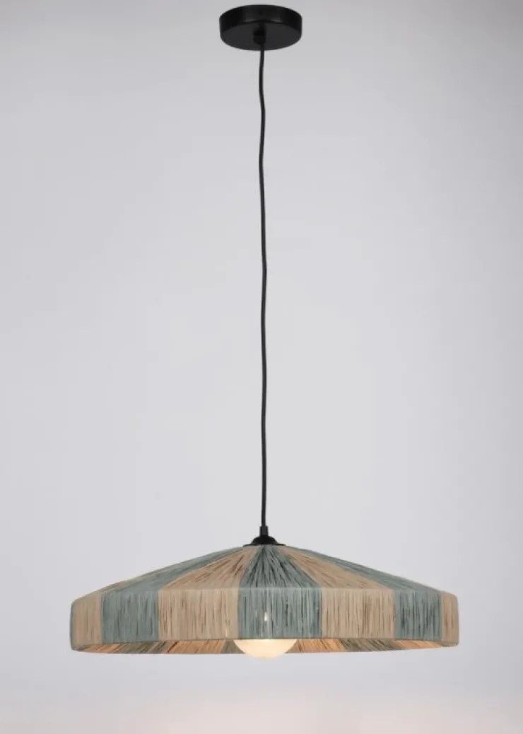 Lampadari>Bizzotto LAMPADARIO KANDA NATURALE AZZURRO D50
