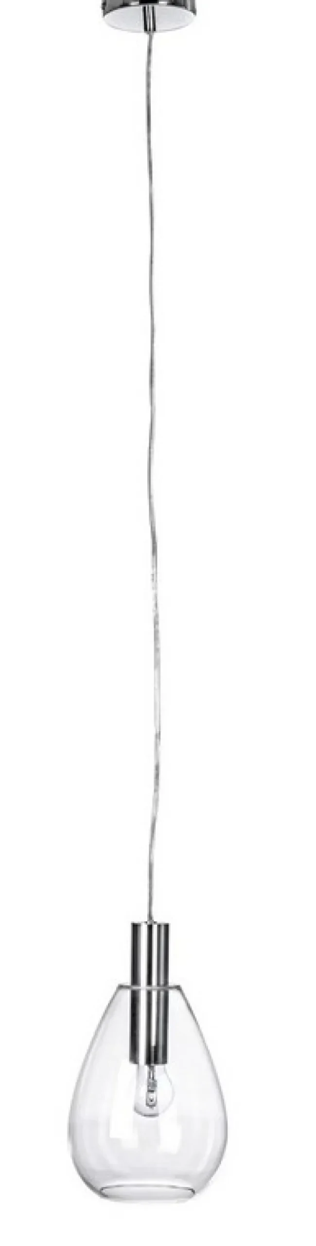 Lampadari>Bizzotto LAMPADARIO 1LUCE GLARING TRASP-ARGENTO