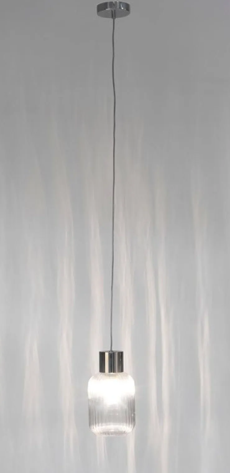 Lampadari>Bizzotto LAMPADARIO 1LUCE SHOWY TRASP-ARGENTO