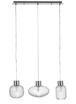 Lampadari>Bizzotto LAMPADARIO 3LUCI SHOWY RETT TRASP-ARG
