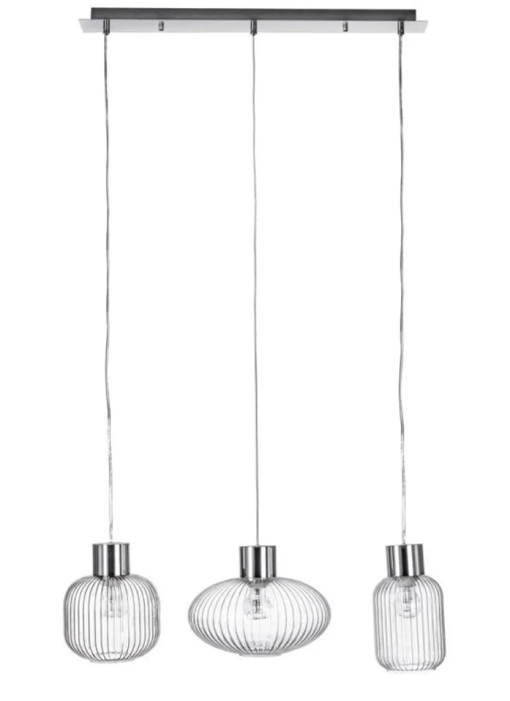 Lampadari>Bizzotto LAMPADARIO 3LUCI SHOWY RETT TRASP-ARG