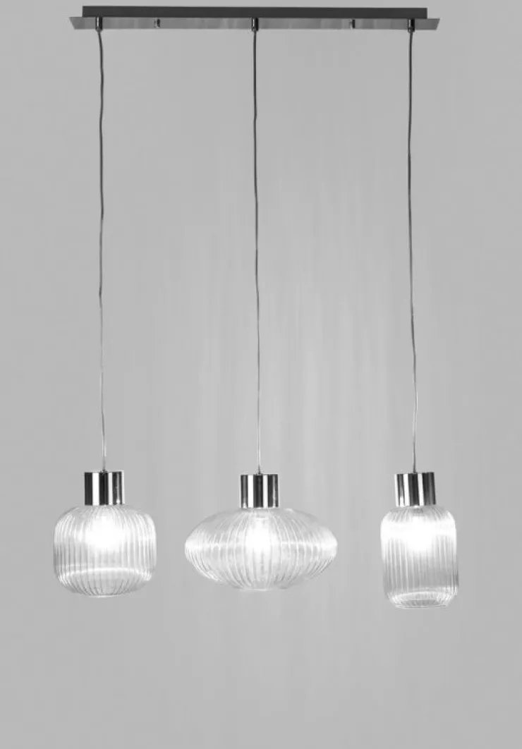 Lampadari>Bizzotto LAMPADARIO 3LUCI SHOWY RETT TRASP-ARG