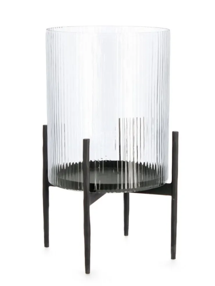Lanterne>Bizzotto LANTERNA SIWAN VT NERO H40