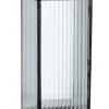 Lanterne>Bizzotto LANTERNA TEHRI 1M RIGHE TRASP NERO H37,5