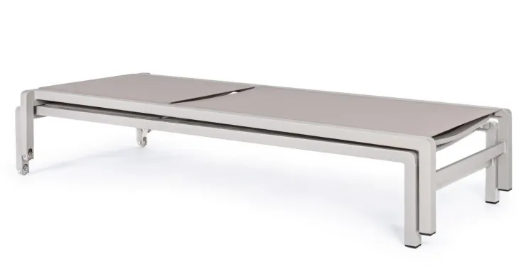 Lettini, Sdraio E Chaise Longue>Bizzotto LETTINO CON RUOTE IN ALLUMINIO IMPILABILE - KONNOR RASTIN