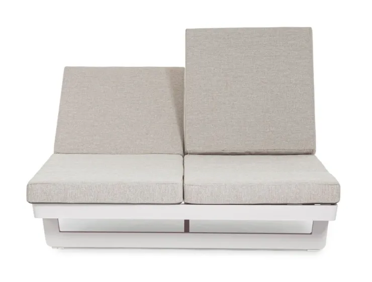 Lettini, Sdraio E Chaise Longue>Bizzotto LETTINO DOPPIO IN ALLUMINIO BIANCO WG20 - INFINITY