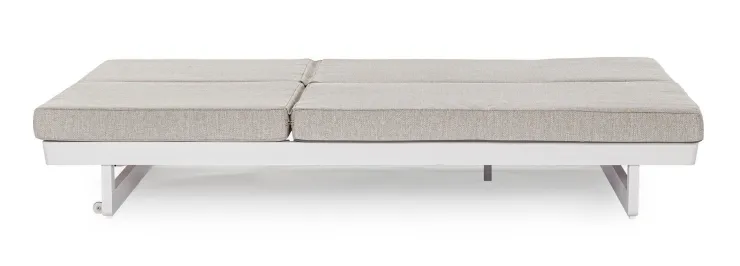 Lettini, Sdraio E Chaise Longue>Bizzotto LETTINO DOPPIO IN ALLUMINIO BIANCO WG20 - INFINITY