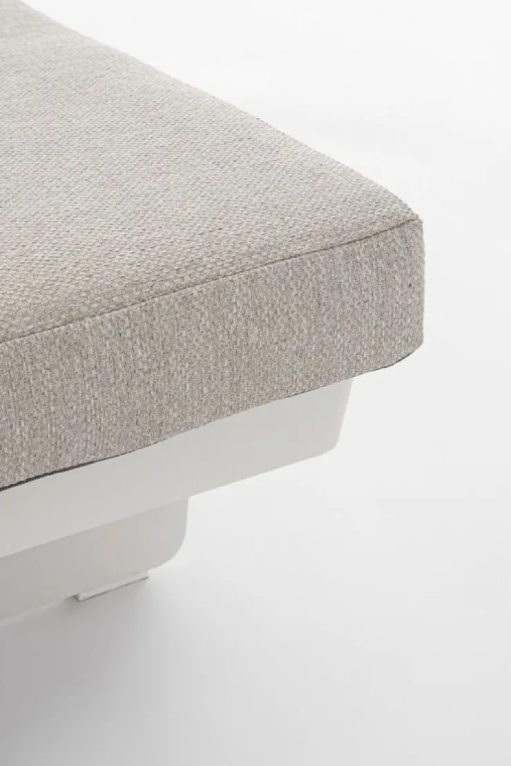 Lettini, Sdraio E Chaise Longue>Bizzotto LETTINO DOPPIO IN ALLUMINIO BIANCO WG20 - INFINITY