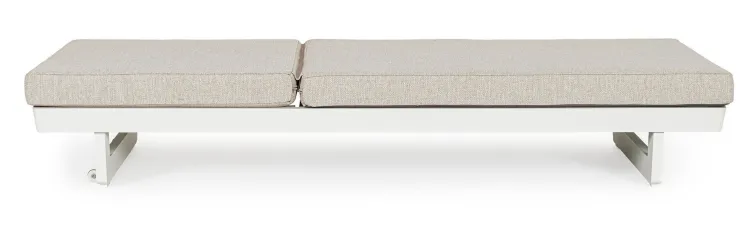 Lettini, Sdraio E Chaise Longue>Bizzotto LETTINO IN ALLUMINIO BIANCO WG20 - INFINITY