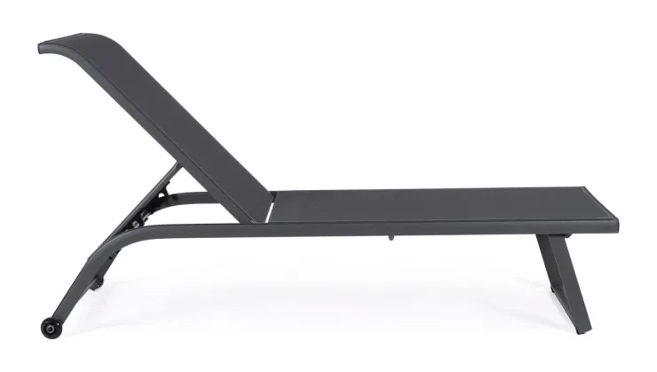 Lettini, Sdraio E Chaise Longue>Bizzotto LETTINO IN ALLUMINIO CON RUOTE ANTRACITE - TAYLOR
