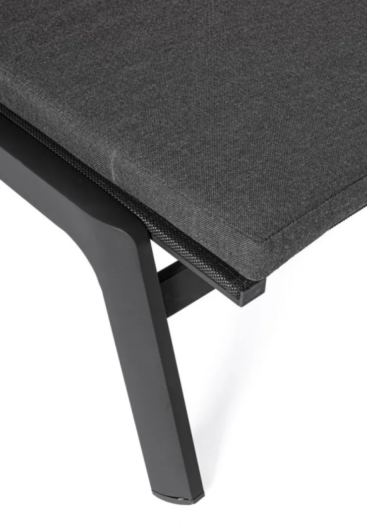 Lettini, Sdraio E Chaise Longue>Bizzotto LETTINO IN ALLUMINIO CON RUOTE ANTRACITE WG21 - JALISCO