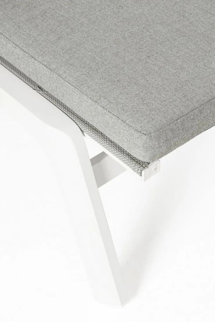 Lettini, Sdraio E Chaise Longue>Bizzotto LETTINO IN ALLUMINIO CON RUOTE BIANCO WG20 - JALISCO