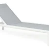Lettini, Sdraio E Chaise Longue>Bizzotto LETTINO IN ALLUMINIO CON RUOTE BIANCO YK11 - SKIPPER NEW