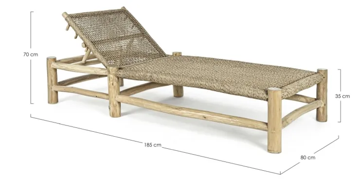 Lettini, Sdraio E Chaise Longue>Bizzotto LETTINO IN FIBRA SINTETICA - LAMPOK