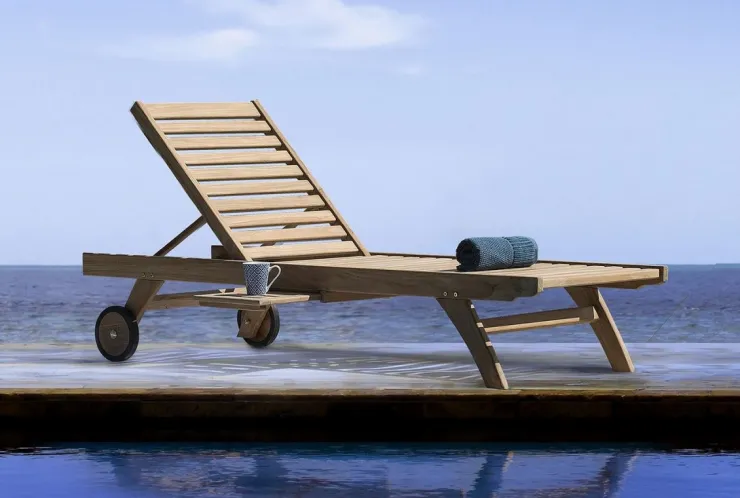 Lettini, Sdraio E Chaise Longue>Bizzotto LETTINO IN TEAK - MARYLAND