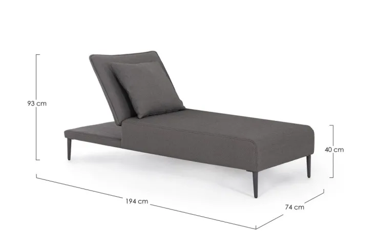 Lettini, Sdraio E Chaise Longue>Bizzotto LETTINO SINGOLO C-C VIPER ANTR QS22/ANTR