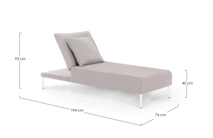Lettini, Sdraio E Chaise Longue>Bizzotto LETTINO SINGOLO C-C VIPER BIA QS20/SAND