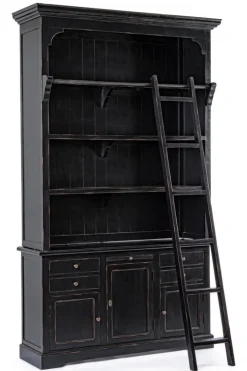 Librerie>Bizzotto LIBRERIA IN LEGNO NERO - JEFFERSON