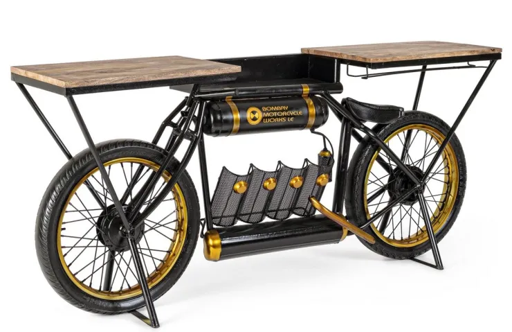 Carrelli Ed Espositori>Bizzotto MOBILE BAR IN ACCIAIO - MOTO EPIC