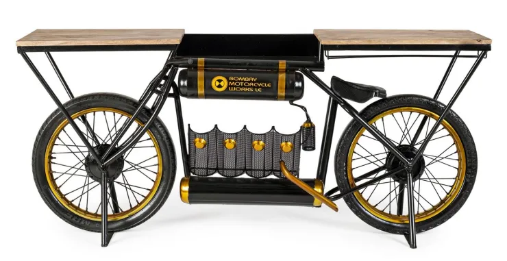 Carrelli Ed Espositori>Bizzotto MOBILE BAR IN ACCIAIO - MOTO EPIC