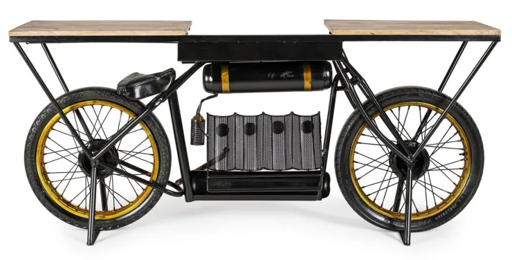 Carrelli Ed Espositori>Bizzotto MOBILE BAR IN ACCIAIO - MOTO EPIC
