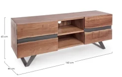 Porta Tv E Mobili Bassi>Bizzotto MOBILE IN LEGNO - ARON