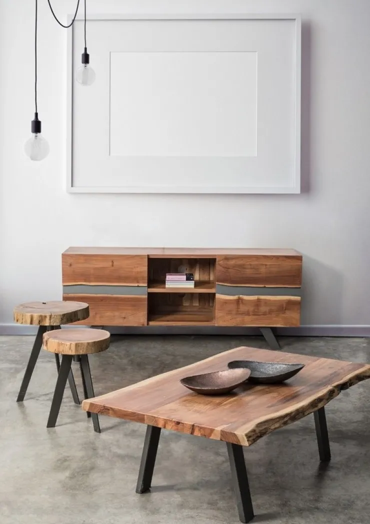 Porta Tv E Mobili Bassi>Bizzotto MOBILE IN LEGNO - ARON