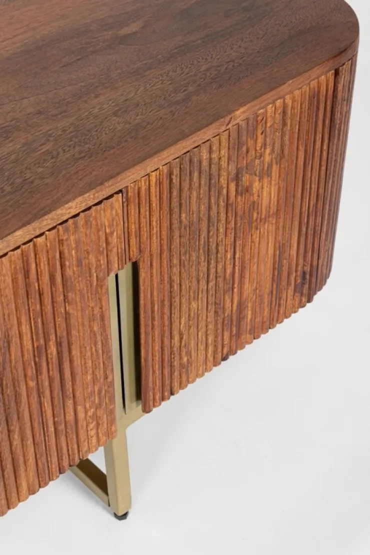 Porta Tv E Mobili Bassi>Bizzotto MOBILE PORTA TV 4 ANTE IN LEGNO - VILAS