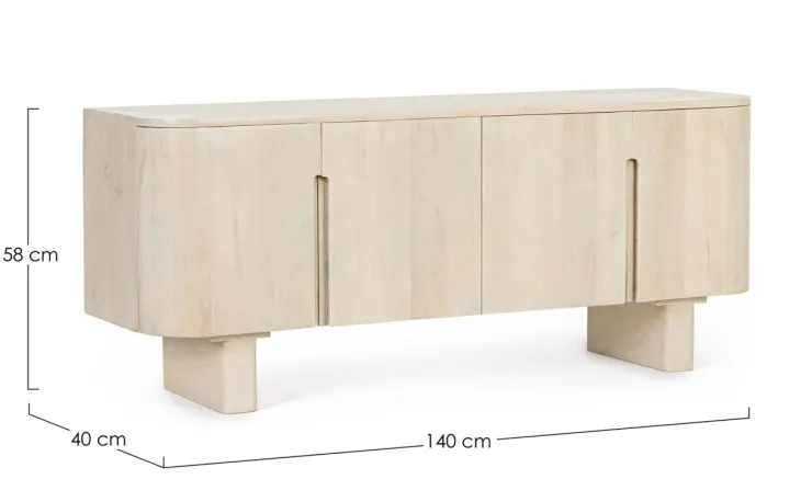 Porta Tv E Mobili Bassi>Bizzotto MOBILE PORTA TV IN LEGNO - SERAPIS