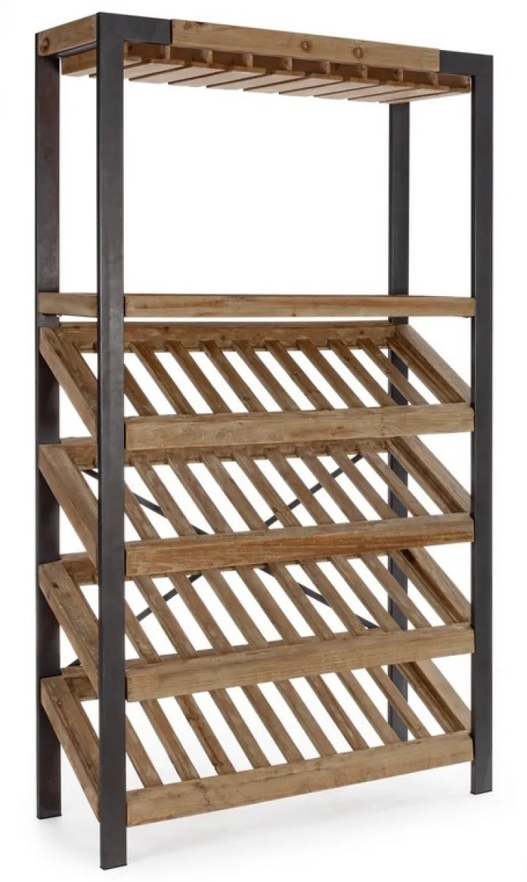 Mobili Bar E Cantinette|Mobili Contenitori>Bizzotto MOBILE PORTABOTTIGLIE IN LEGNO - KANTIN