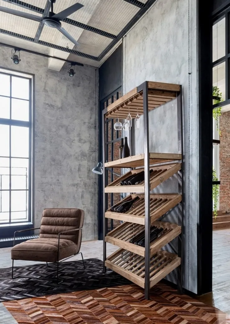 Mobili Bar E Cantinette|Mobili Contenitori>Bizzotto MOBILE PORTABOTTIGLIE IN LEGNO - KANTIN