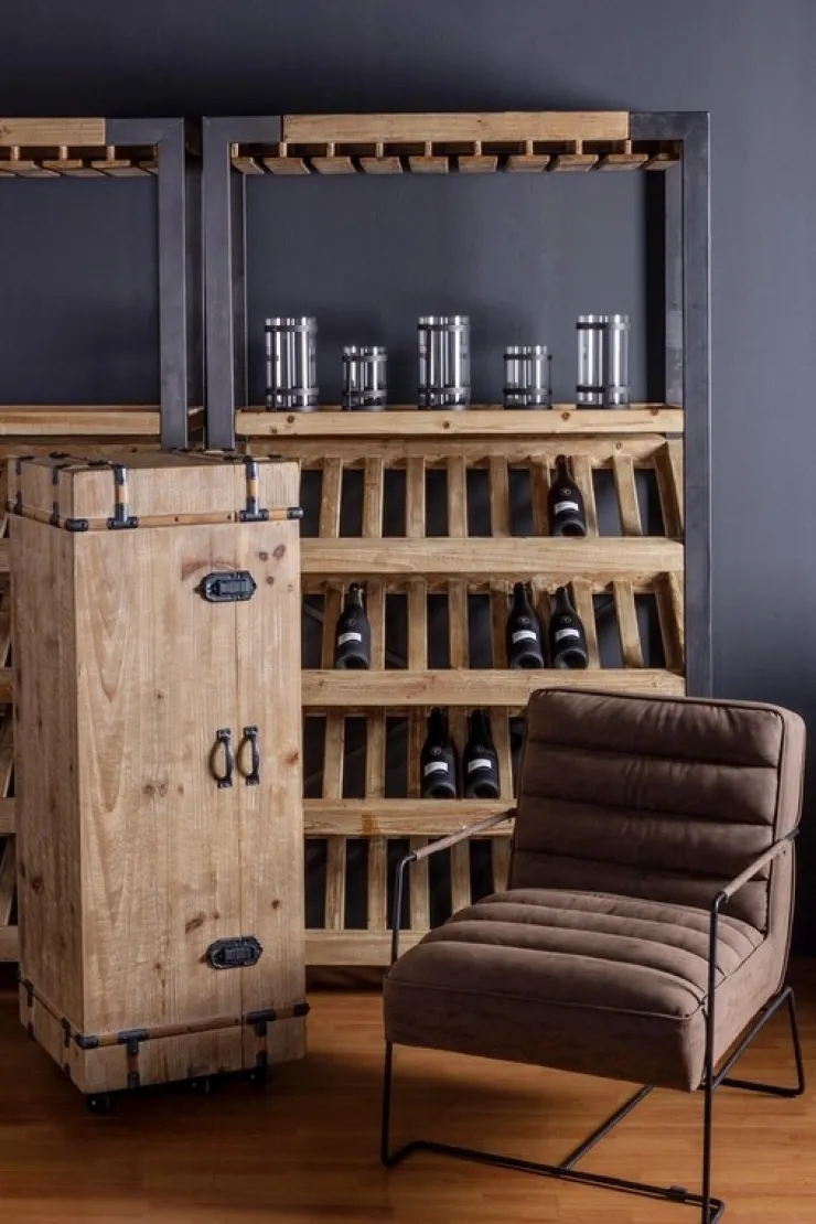 Mobili Bar E Cantinette|Mobili Contenitori>Bizzotto MOBILE PORTABOTTIGLIE IN LEGNO - KANTIN
