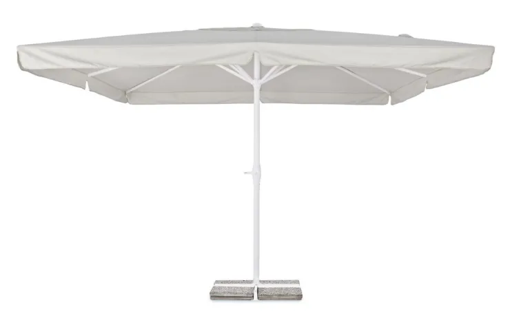 Ombrelloni>Bizzotto OMBRELLONE IN ALLUMINIO 4X4 BIANCO GRIGIO - ALGHERO