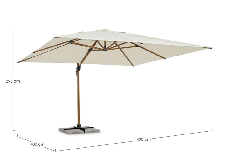 Ombrelloni>Bizzotto OMBRELLONE IN ALLUMINIO 4X4 BEIGE - ORION