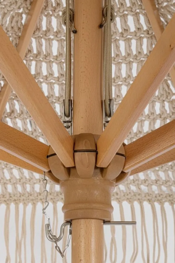 Ombrelloni>Bizzotto OMBRELLONE MACRAME 2.5M NAT
