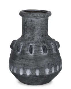 Vasi E Coprivasi>Bizzotto P. VASO BUCCHERO TONDO GRIGIO D37