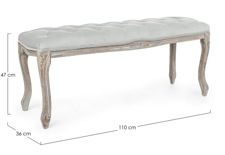 Panchette>Bizzotto PANCA COLOR GRIGIO - MATHILDE